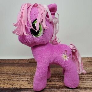 My Little Pony Cheerilee Flower Plush Cutie Mark Magenta Pink 11" Stuffed Animal